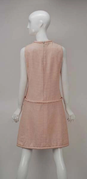 1960s Pierre Cardin Red Checkered A-line Dress