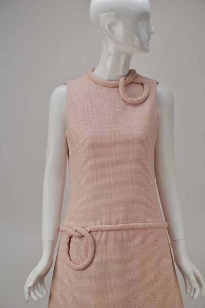 1960s Pierre Cardin Red Checkered A-line Dress