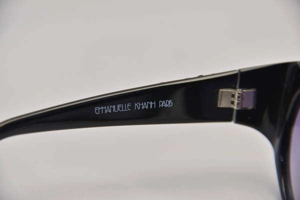 1980s Emanuelle Khanh Gold and Rhinestone Studded Sunglasses