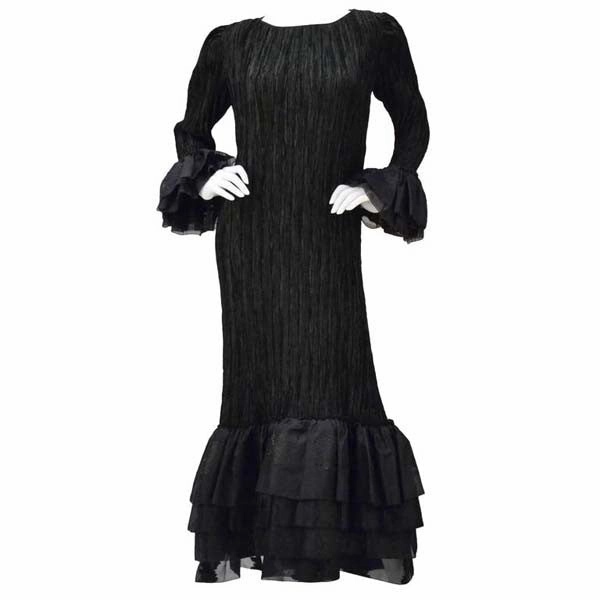 1980s Mary McFadden Couture Evening Gown