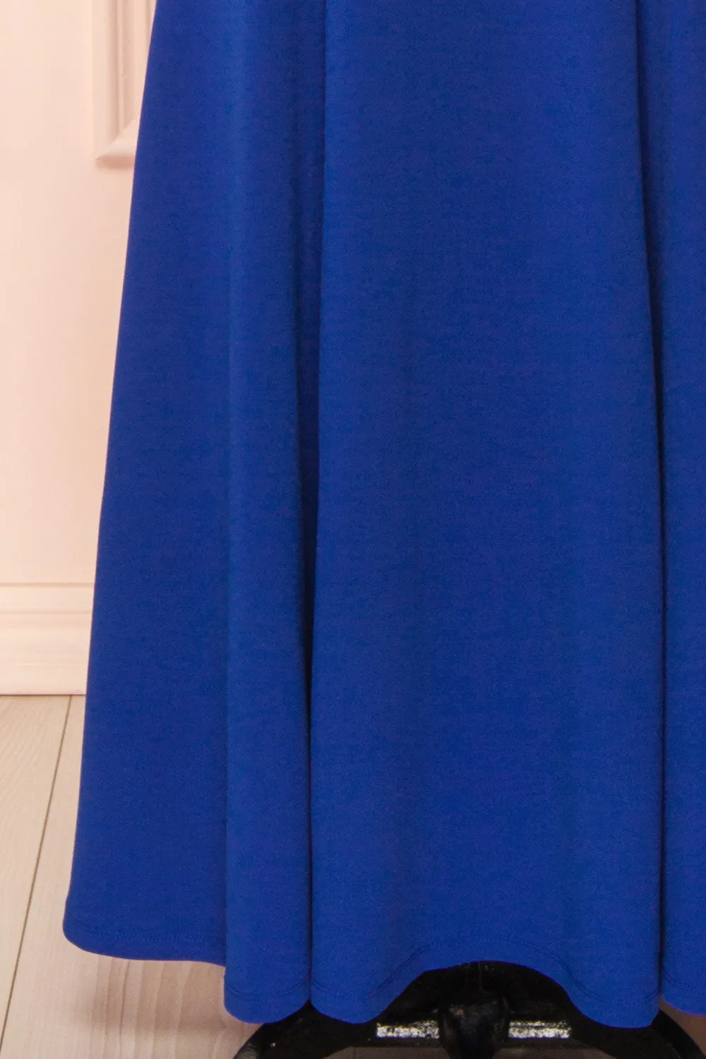 Aeji Blue | Strapless Mermaid Dress with Corset Back