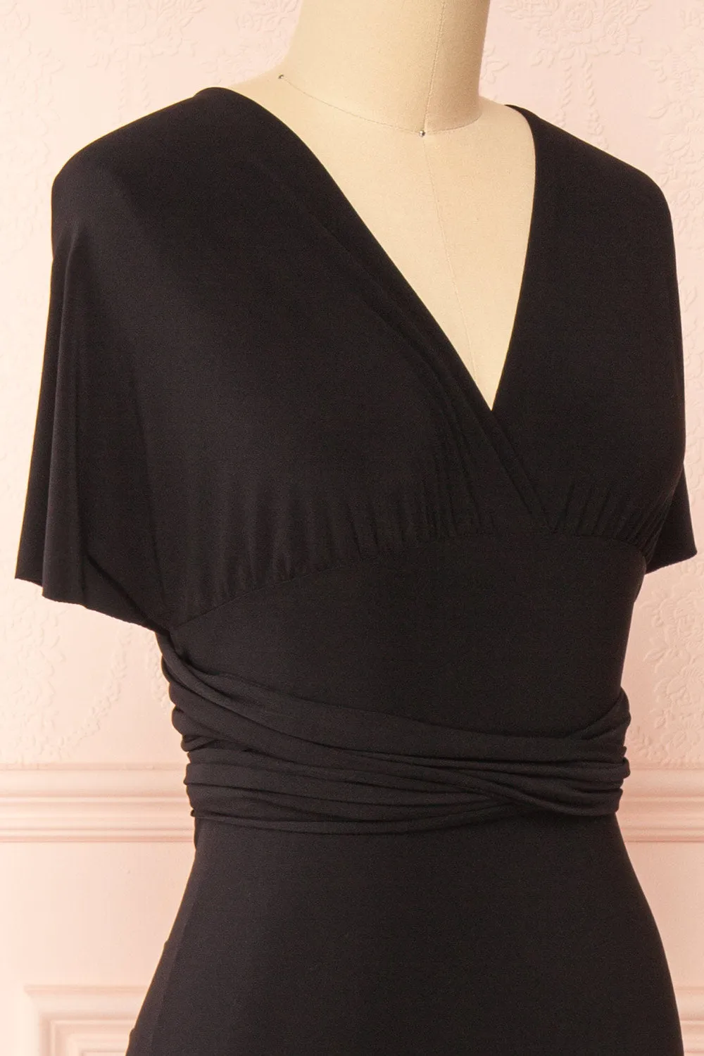 Aristella Black | Convertible Midi Dress