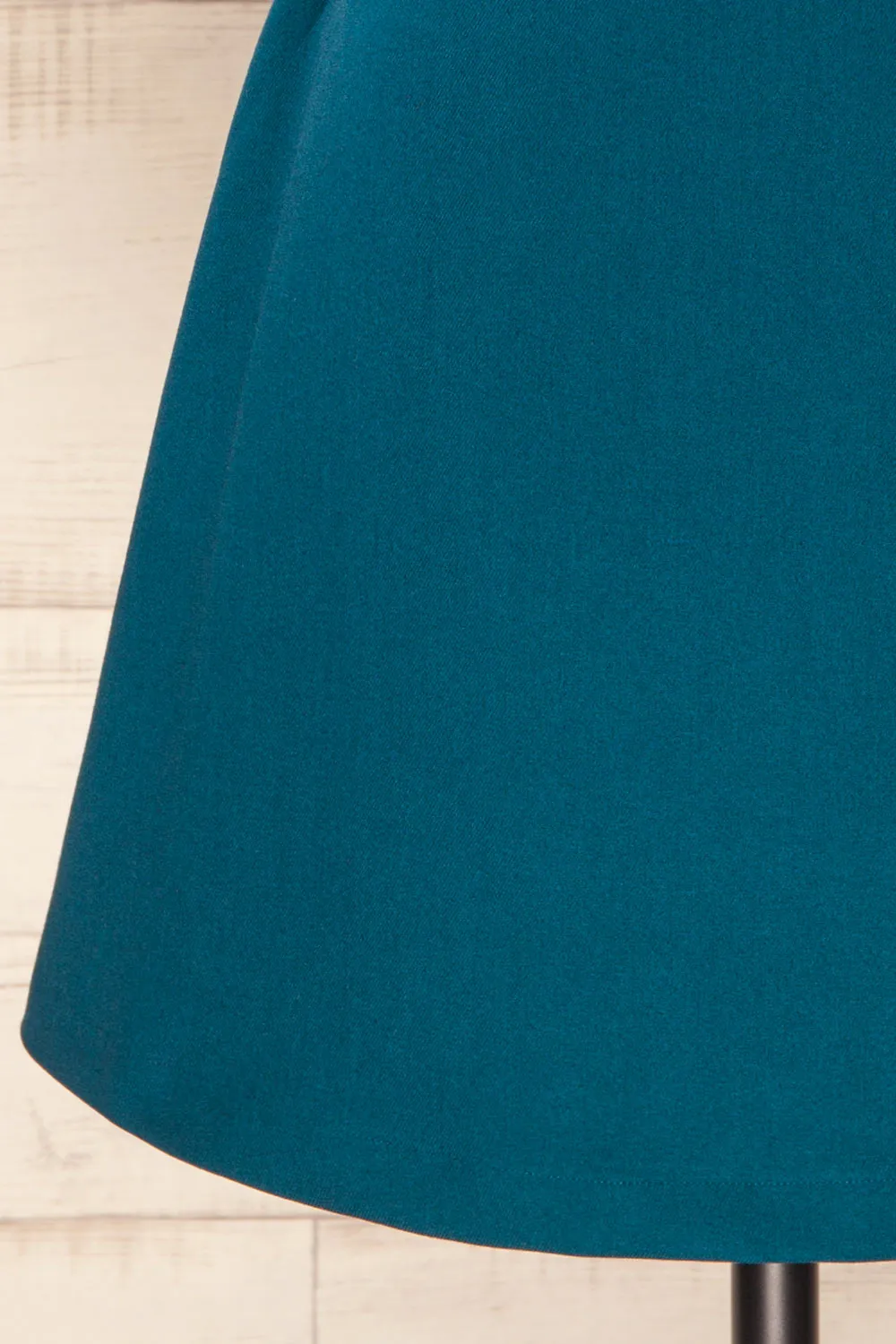 Bangkok Teal | Short A-Line Dress w/ Belt