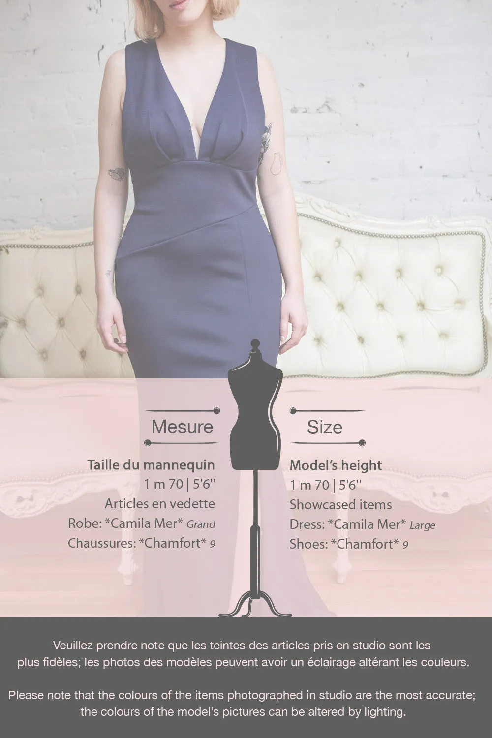 Camila Moon | Grey Mermaid Gown