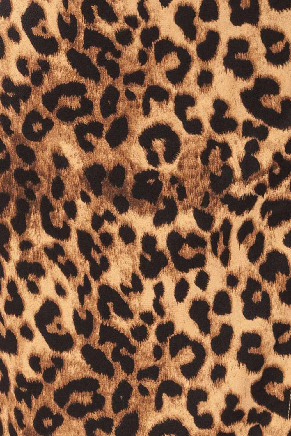 Croenen| Cowl Neck Leopard Midi Dress