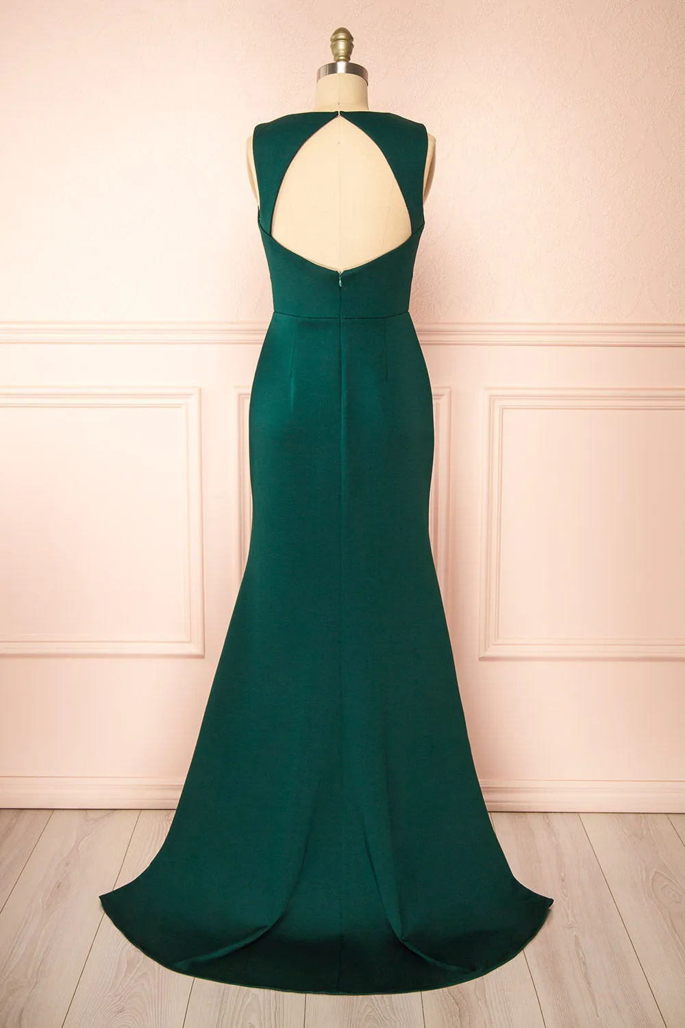 Diaz Green | Maxi Dress w/ Train