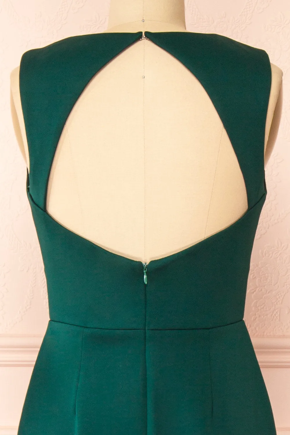Diaz Green | Maxi Dress w/ Train