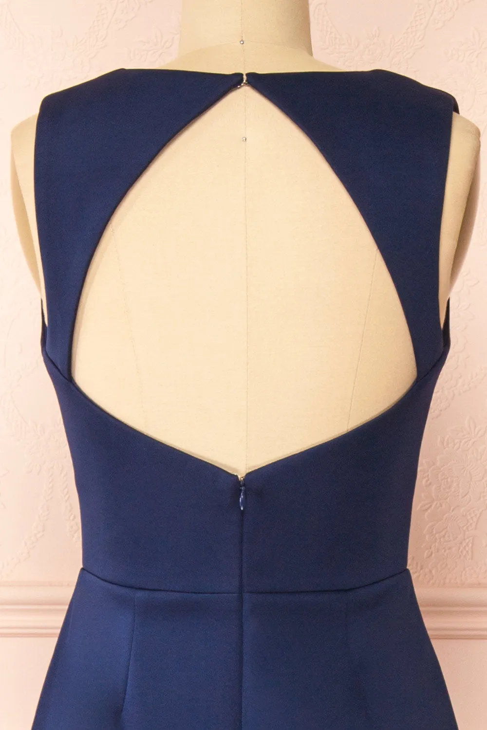 Diaz Navy | Maxi Dress w/ Train
