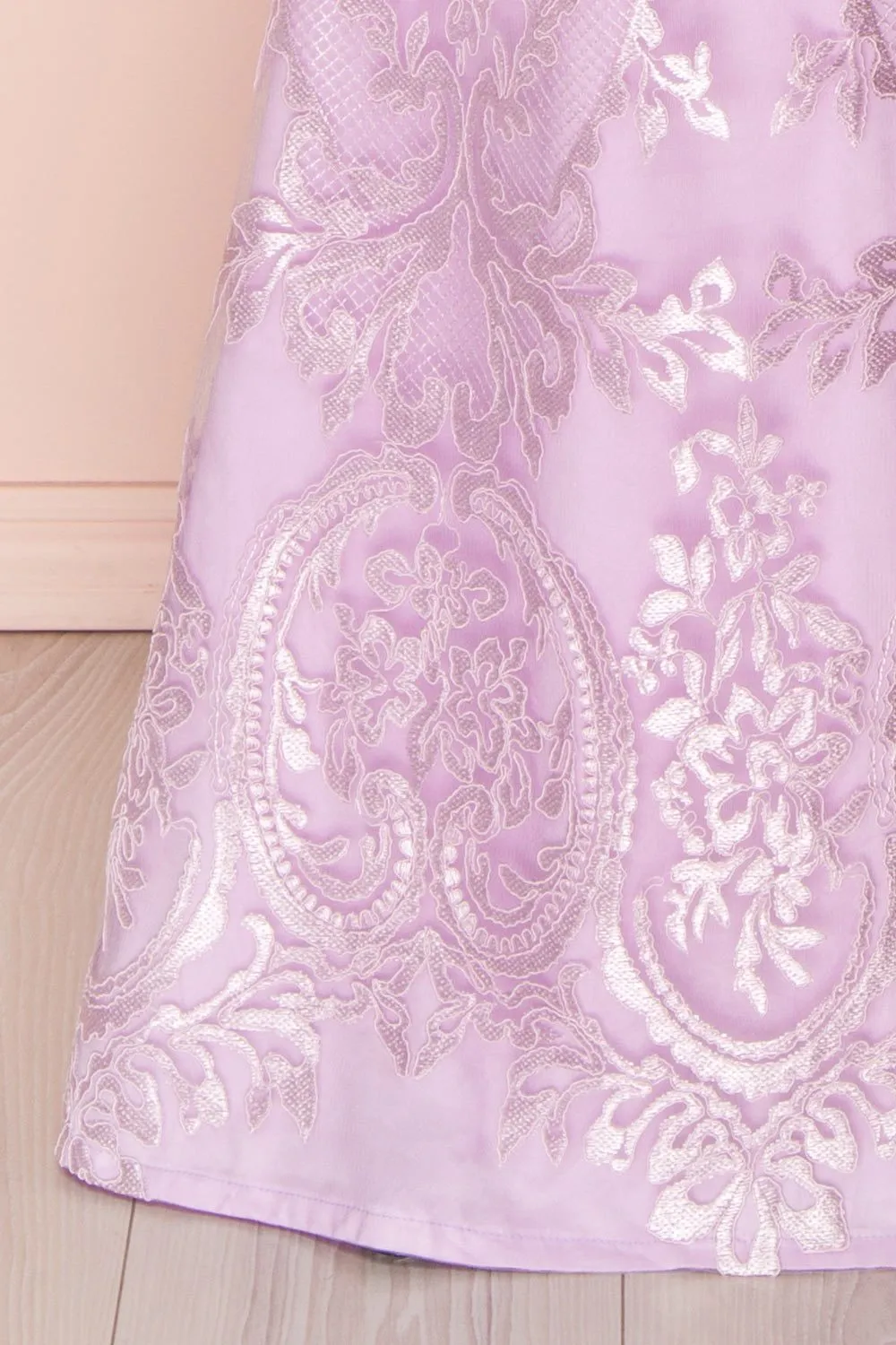 Edilma | Lilac Embroidered Gown