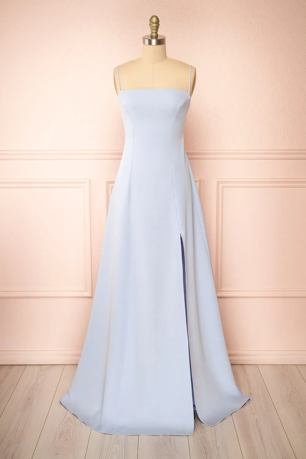 Estella Blue | Maxi A-line Dress w/ Slit