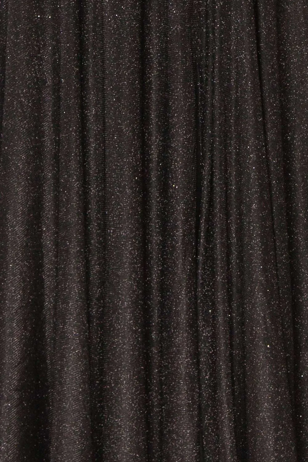 Fadia Black | Sparkly Maxi Dress w/ Slit and Pockets