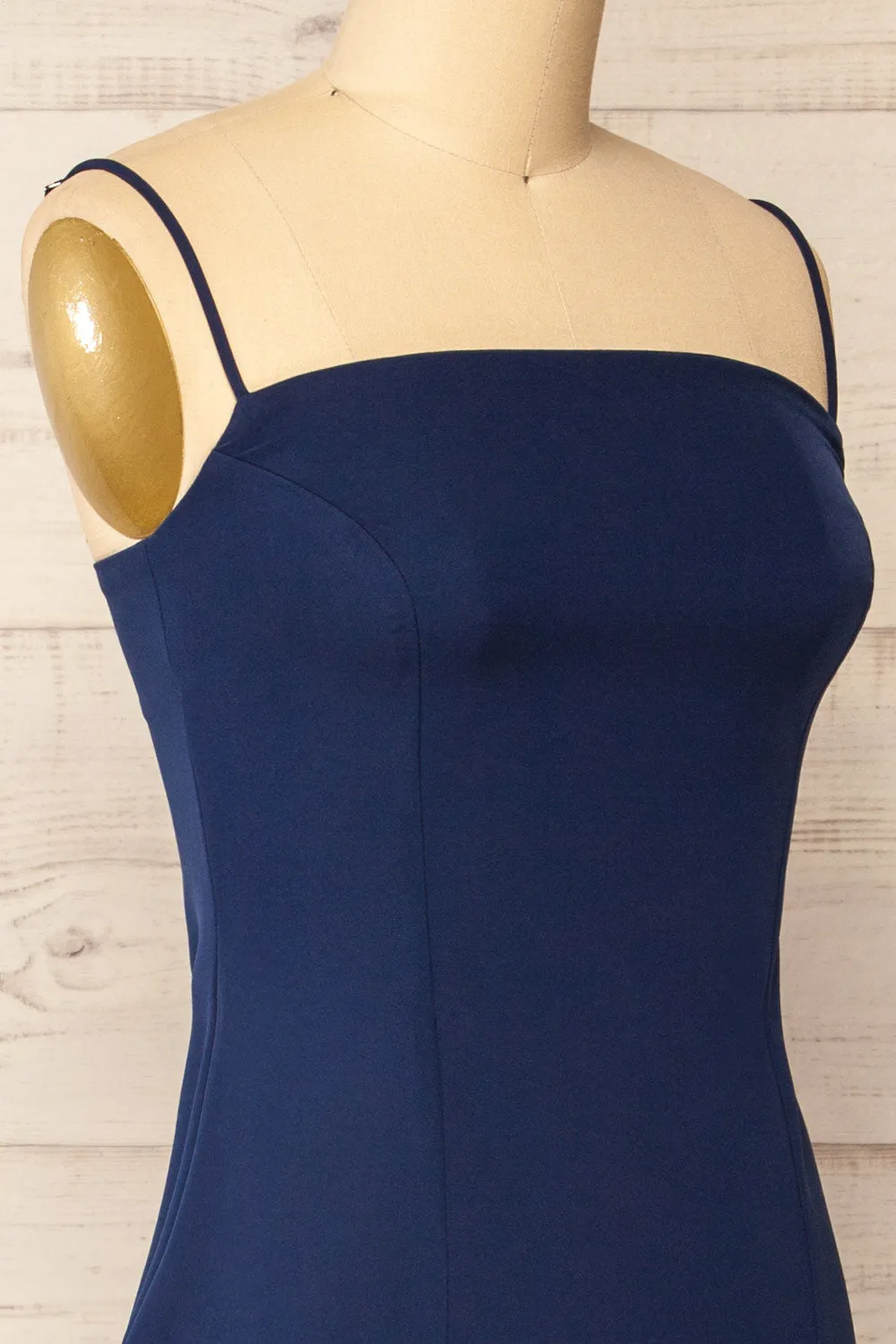 Kavala Navy | Fitted Midi Dress