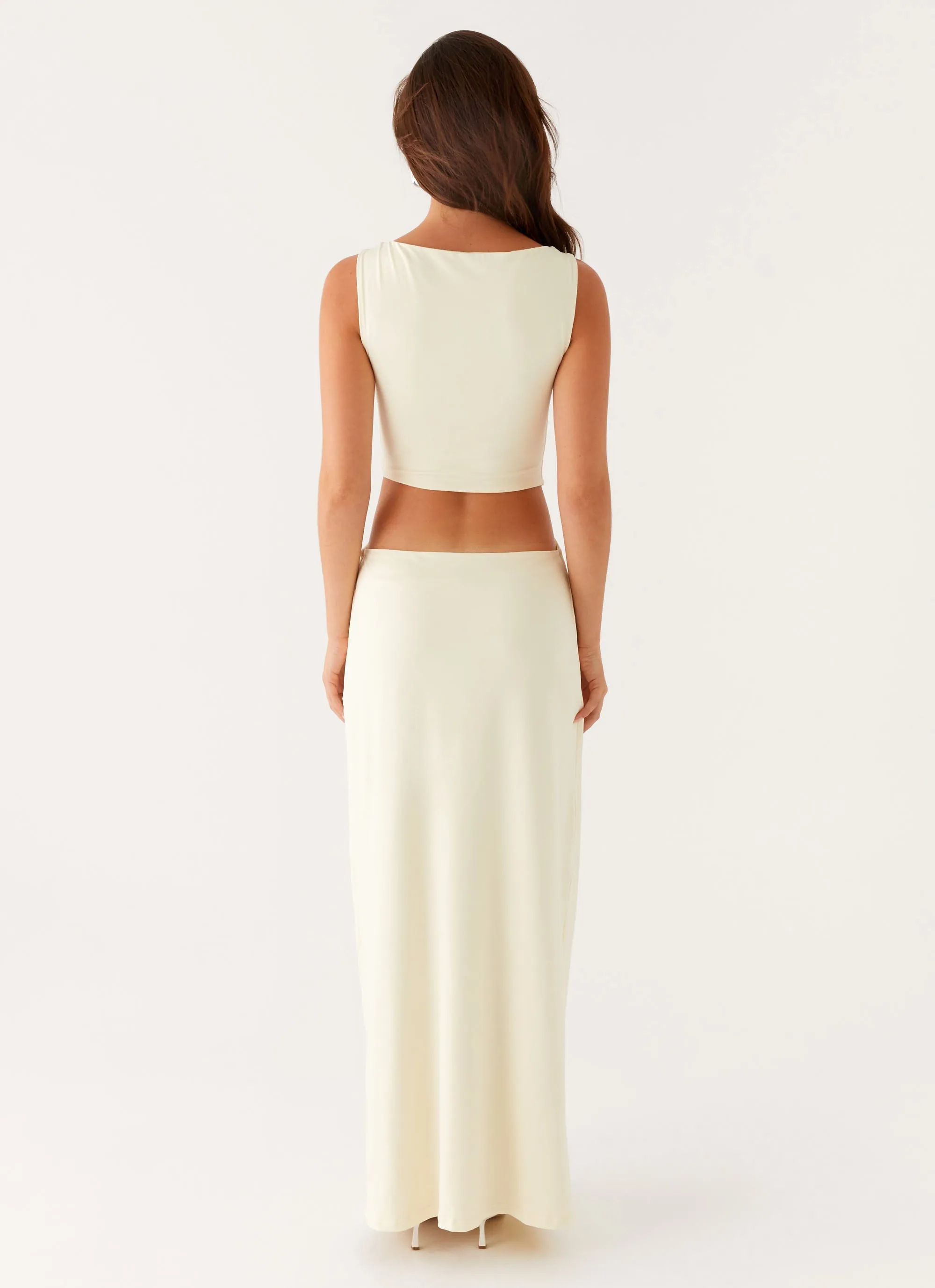 Lilabelle Twist Maxi Dress - Yellow