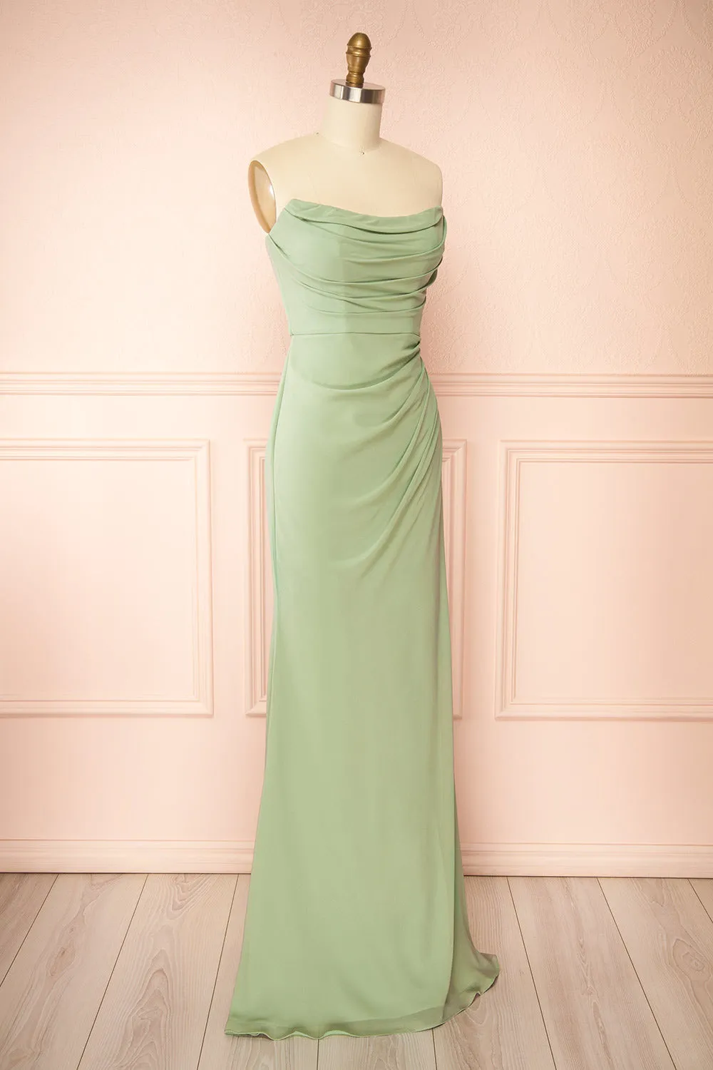 Marylin Sage | Mermaid Draped Chiffon Dress