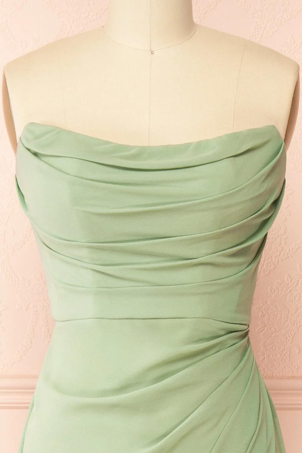 Marylin Sage | Mermaid Draped Chiffon Dress