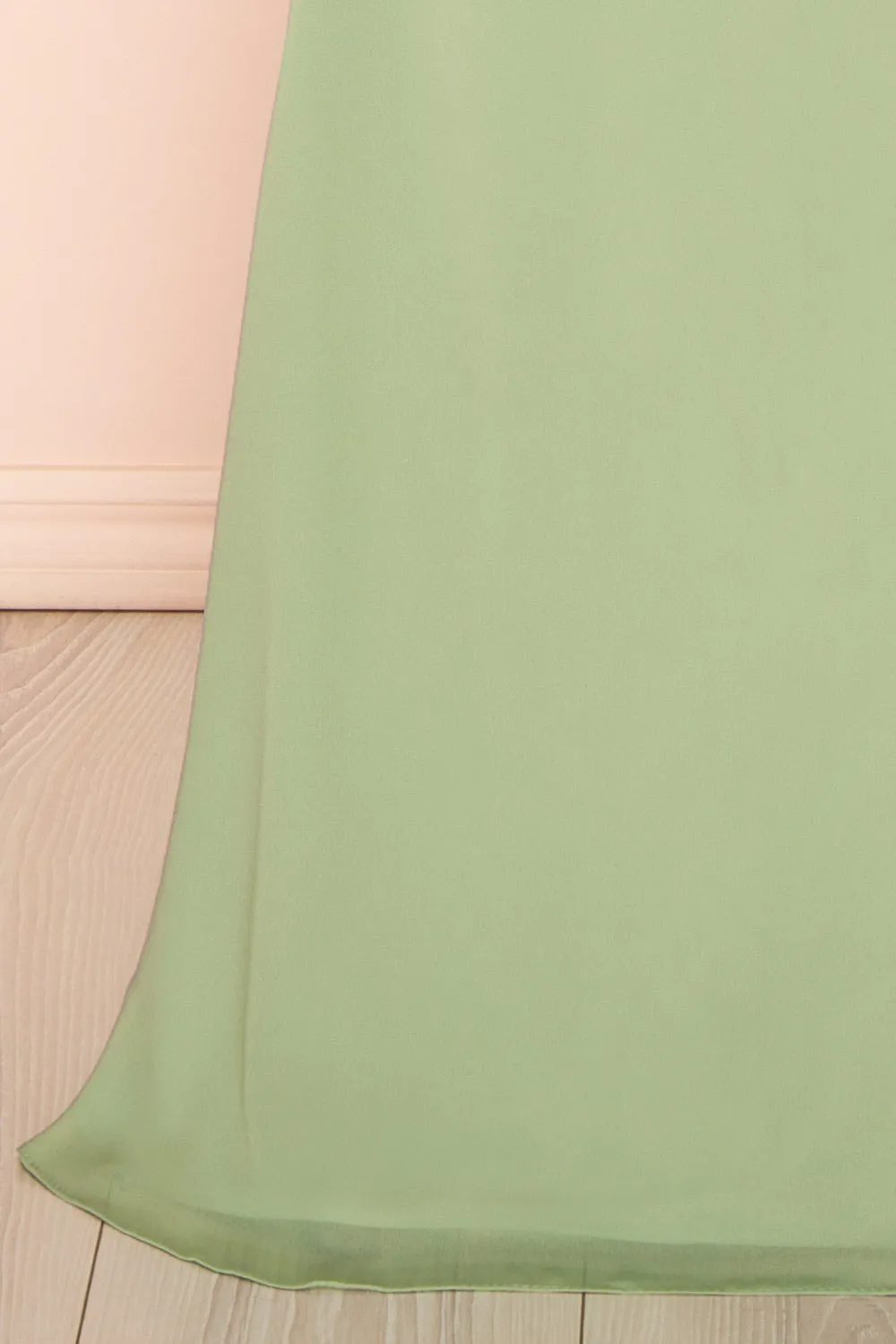 Marylin Sage | Mermaid Draped Chiffon Dress