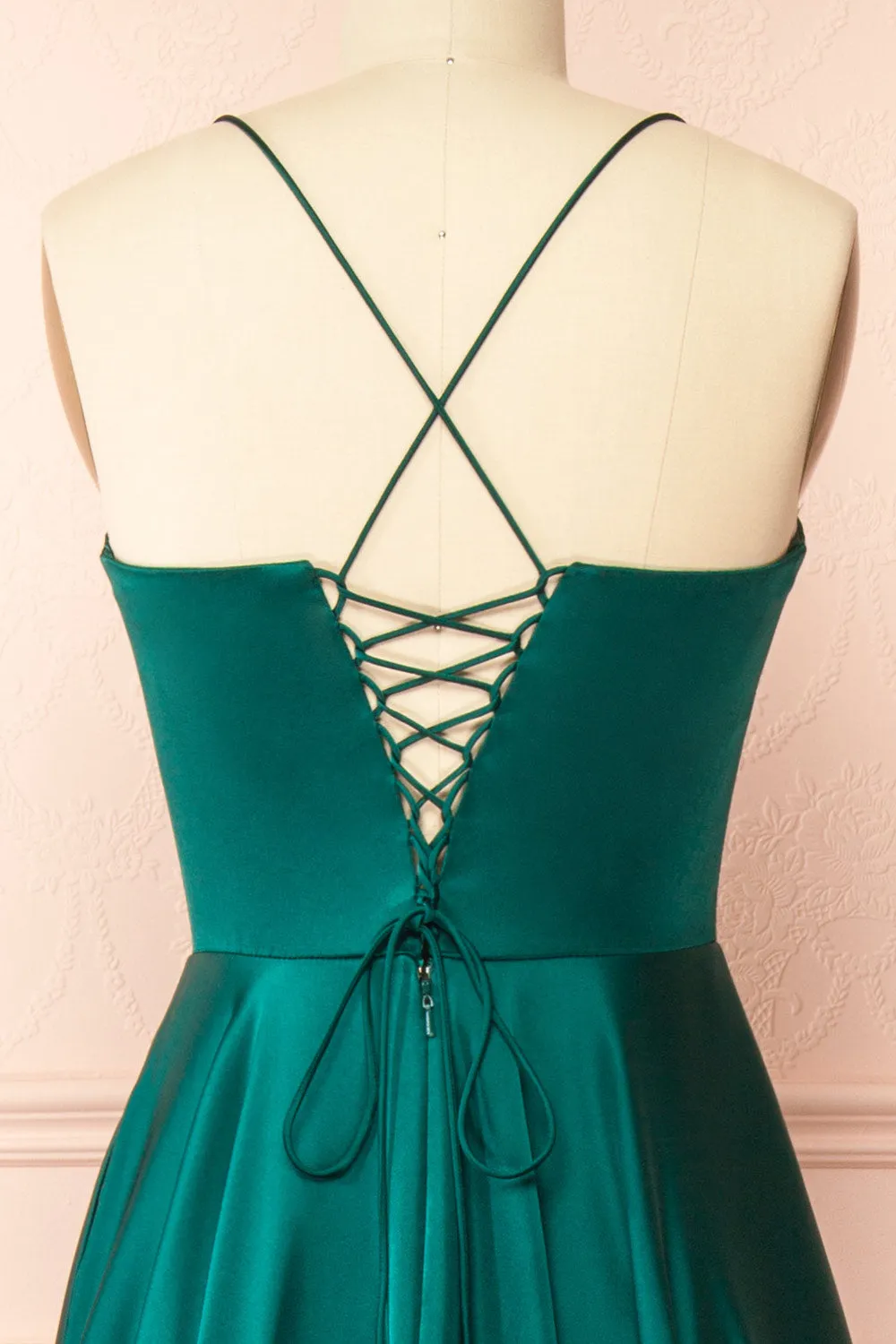 Misha Green | Corset Cowl Neck Maxi Dress