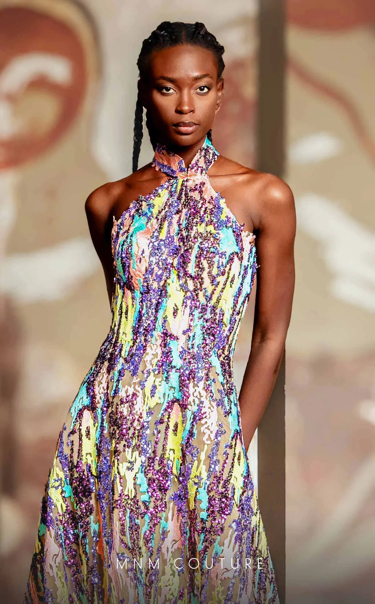 MNM COUTURE K4166 DRESS