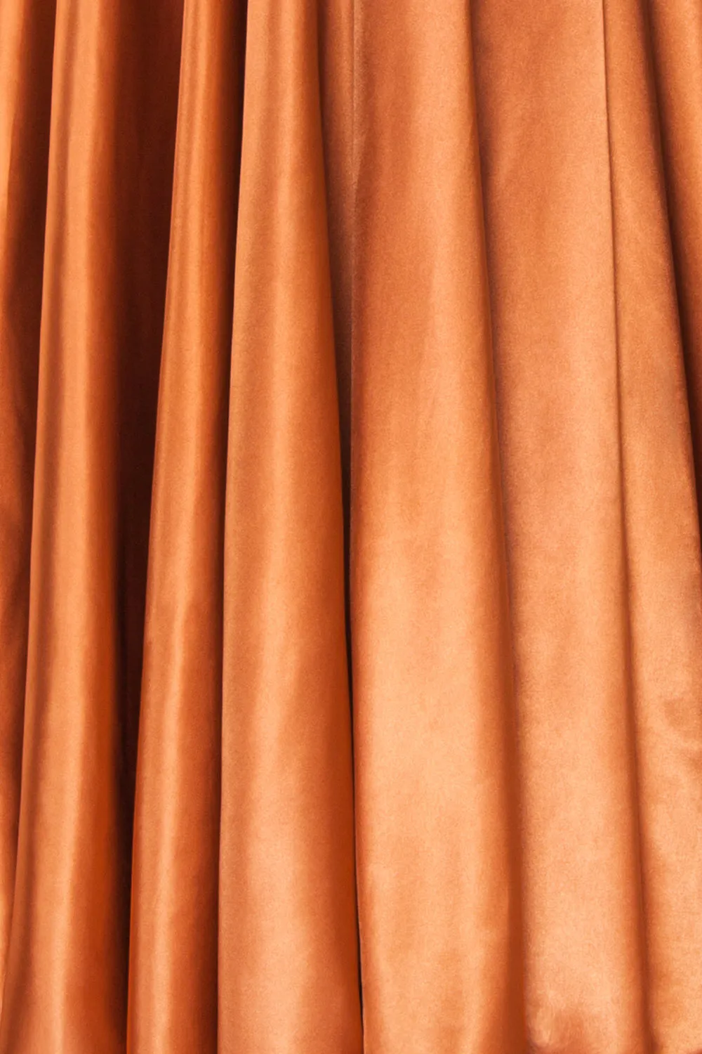 Moira Rust | Cowl Neck Satin Maxi Dress w/ High Slit