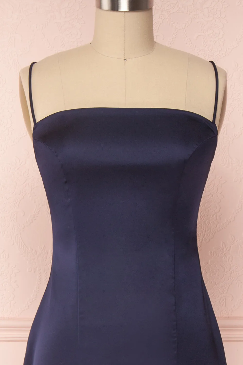 Naomie Navy | Silky Mermaid Gown