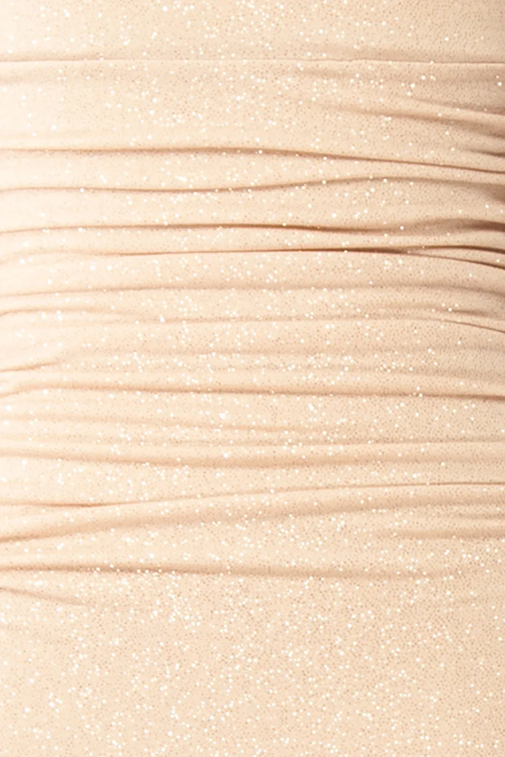 Samira Champagne | Sparkly Mermaid Maxi Dress w/ Slit