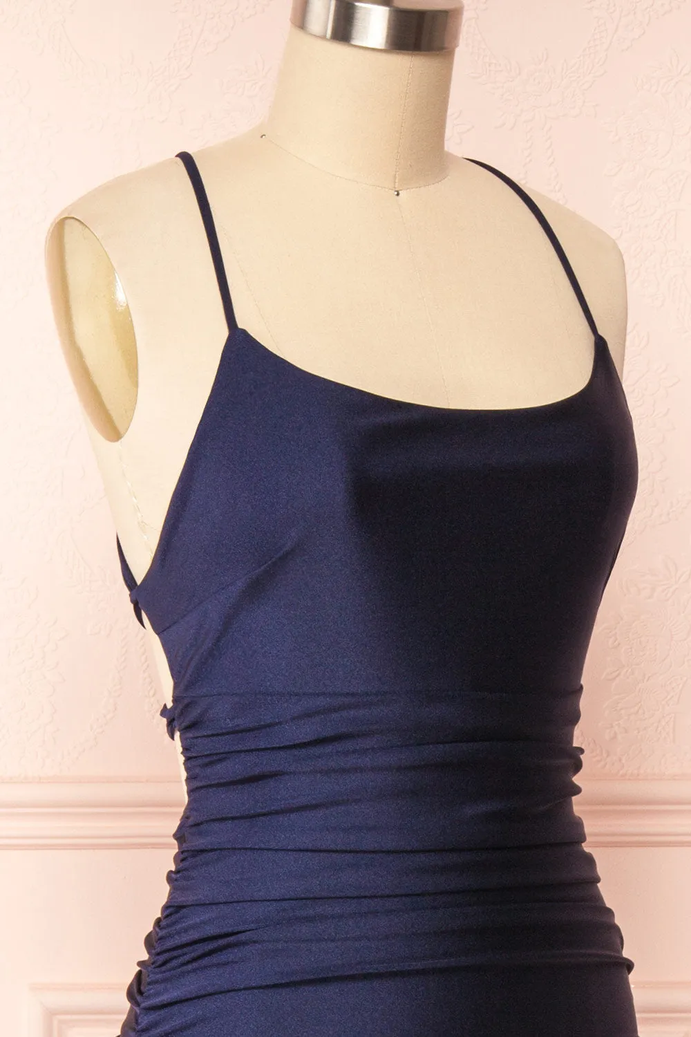 Sonia Navy | Mermaid Maxi Dress w/ Slit