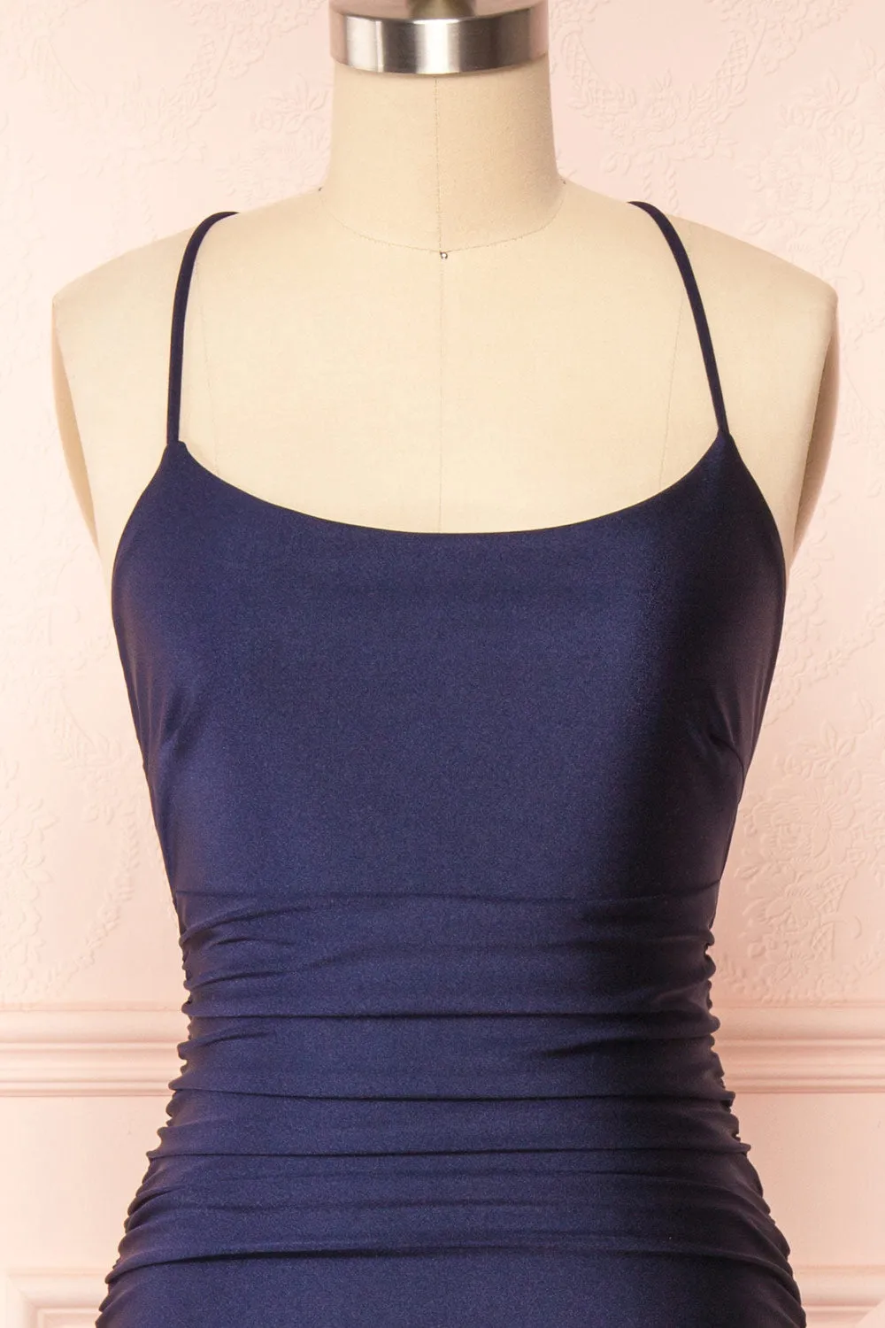 Sonia Navy | Mermaid Maxi Dress w/ Slit