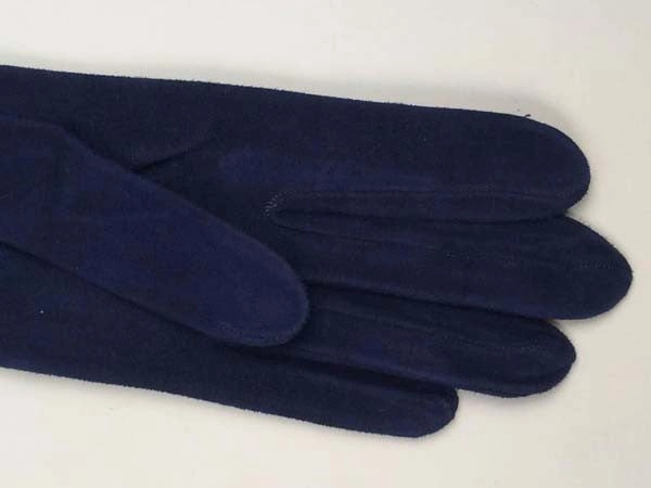 Vintage Christian Dior Parisian Blue Suede Opera Gloves - New Old Stock