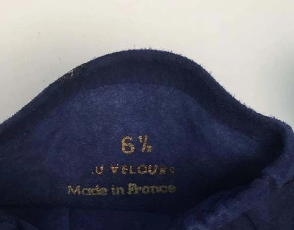 Vintage Christian Dior Parisian Blue Suede Opera Gloves - New Old Stock